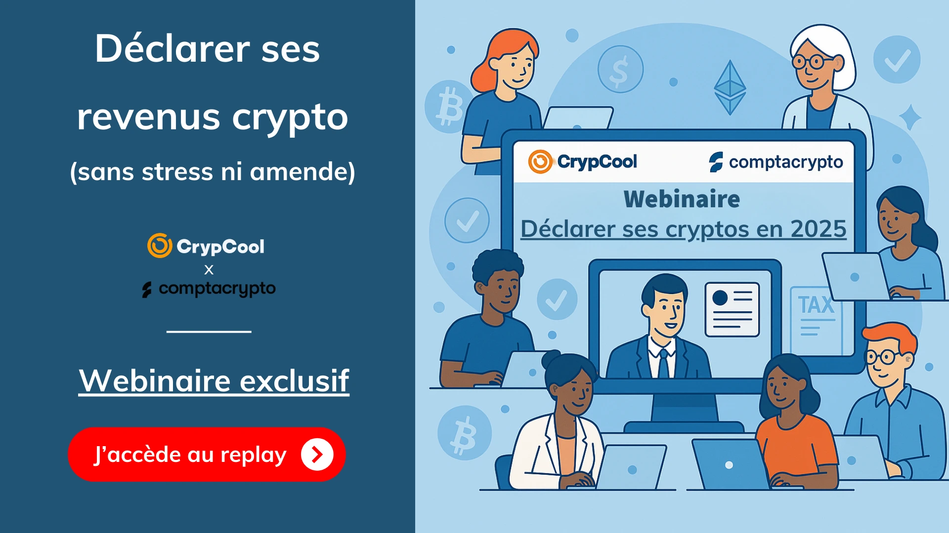 Webinaire fiscalité CrypCool x Comptacrypto