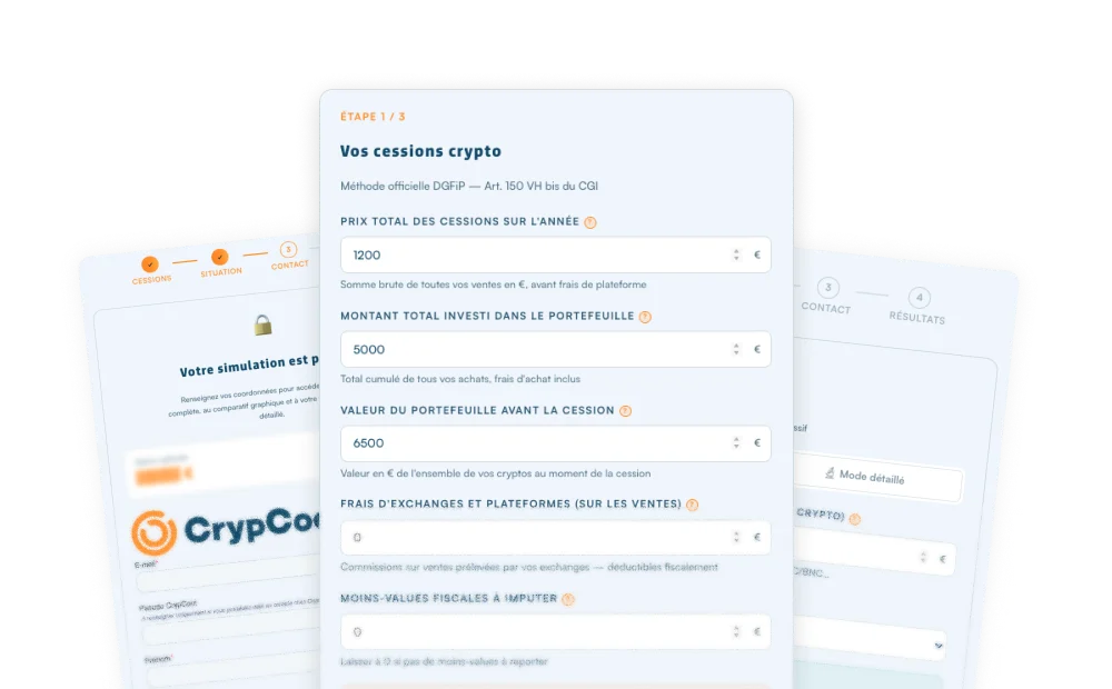 calcul fiscalité imposition crypto